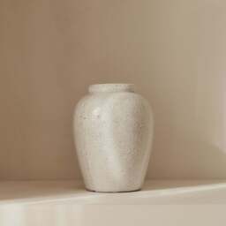 Portera - Ivory Gloss Ceramic Vase - thumbnail 1