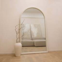 Tamara - Full Length Extra Large Arched Concrete Mirror 190cm x 110cm - thumbnail 2