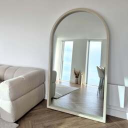 Tamara - Full Length Extra Large Arched Concrete Mirror 190cm x 110cm - thumbnail 1
