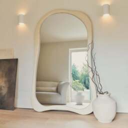 Arcurva - Extra Large Full Length Concrete Irregular Mirror 190cm x 120cm - thumbnail 6