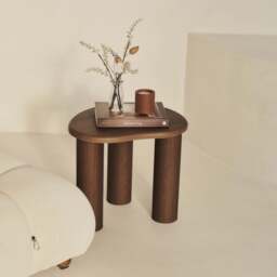 Savanna - Dark Wood Irregular Wooden Side Table - thumbnail 3