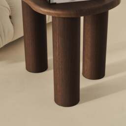 Savanna - Dark Wood Irregular Wooden Side Table - thumbnail 2