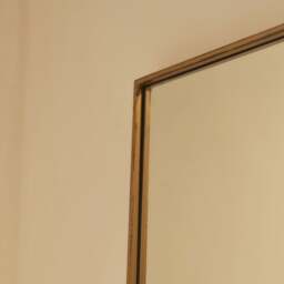 Theo - Full Length Gold Rectangular Extra Large Metal Mirror 190cm x 120cm - thumbnail 5