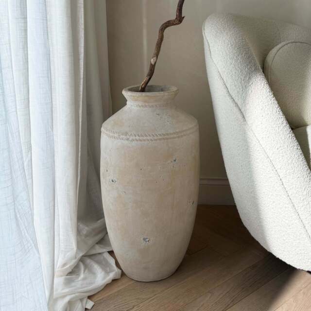 Toledo - Large Sand Textured Terracotta Vase - image 1
