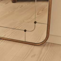 Venosa - Full Length Gold Arched Metal Mirror 180cm x 100cm - thumbnail 5