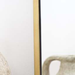 Liberty - Full Length Gold Large Arched Metal Mirror 160cm x 60cm - thumbnail 4