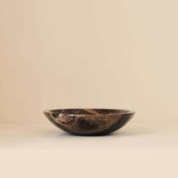 Marbelle - Dark Emperador Marble Decorative Bowl - thumbnail 1