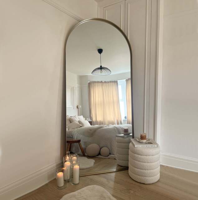 Arcus - Full Length Arched Gold Extra Large Metal Mirror 200cm x 90cm - image 1