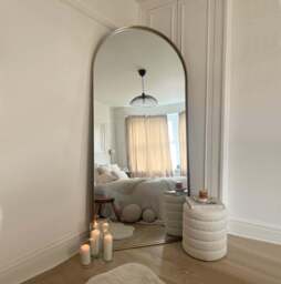 Arcus - Full Length Arched Gold Extra Large Metal Mirror 200cm x 90cm - thumbnail 1