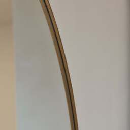 Theo - Gold Round Metal Extra Large Wall Mirror 120cm x 120cm - thumbnail 5