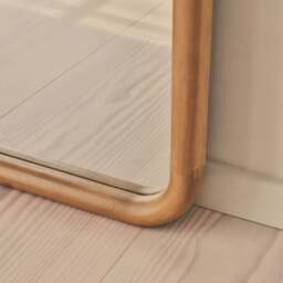 Amora - Full Length Large Arched Warm Wood Mirror 180cm x 90cm - thumbnail 3