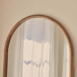 Amora - Full Length Large Arched Warm Wood Mirror 180cm x 90cm - thumbnail 5
