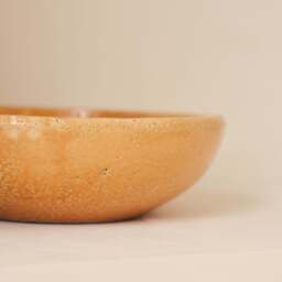 Portera - Ochre Gloss Ceramic Decorative Bowl - thumbnail 5