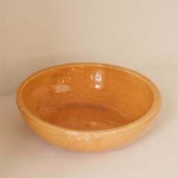 Portera - Ochre Gloss Ceramic Decorative Bowl - thumbnail 2