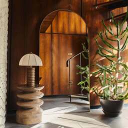 Theo - Full Length Gold Arched Large Metal Mirror 180cm x 90cm - thumbnail 2