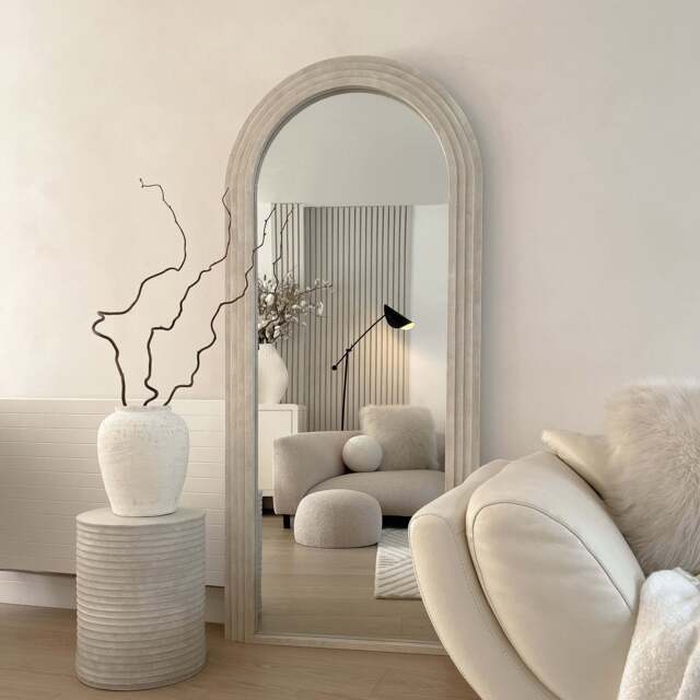 Luciana - Full Length Arched Concrete Mirror 180cm x 80cm - image 1