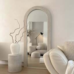 Luciana - Full Length Arched Concrete Mirror 180cm x 80cm - thumbnail 1
