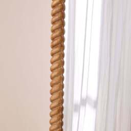 Cordelia - Light Wood Rope Twist Full Length Arched Mirror 170cm x 80cm - thumbnail 2
