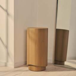 Magna - Warm Wood Wave Plinth - thumbnail 2