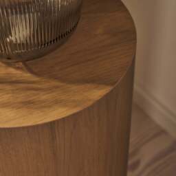 Magna - Warm Wood Wave Plinth - thumbnail 4