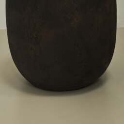 Matera - Large Black Textured Terracotta Vase - thumbnail 5