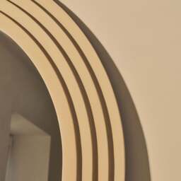 Luciana - Concrete Arched Overmantle Mirror 120cm x 100cm - thumbnail 5