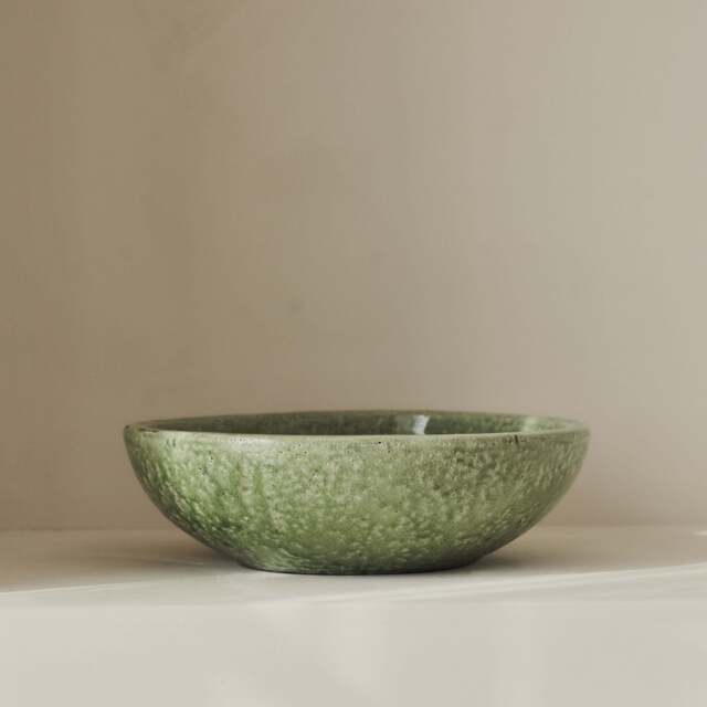 Portera - Jade Green Gloss Ceramic Decorative Bowl - image 1