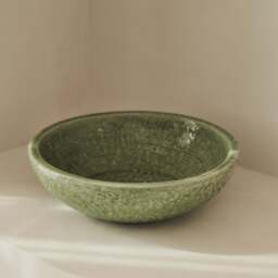 Portera - Jade Green Gloss Ceramic Decorative Bowl - thumbnail 3