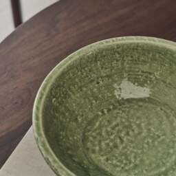 Portera - Jade Green Gloss Ceramic Decorative Bowl - thumbnail 2