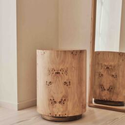 Arbour - Large Natural Burl Wood Premium Round Side Table - thumbnail 5