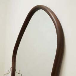 Aaliyah - Extra Large Full Length Dark Wood Irregular Mirror 180cm x 110cm - thumbnail 5