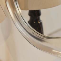 Riva - Brushed Chrome Pond Shaped Irregular Mirror 90cm x 85cm - thumbnail 4