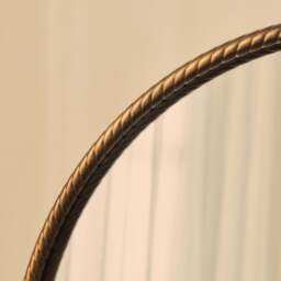 Corra - Antique Bronze Rope Twist Round Metal Wall Mirror 90cm x 90cm - thumbnail 4