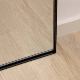 Theo - Full Length Black Arched Large Metal Mirror 180cm x 90cm - thumbnail 6