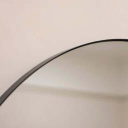 Theo - Full Length Black Arched Large Metal Mirror 180cm x 90cm - thumbnail 5