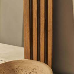 Luciana - Washed Wood Arched Overmantle Mirror 120cm x 100cm - thumbnail 6