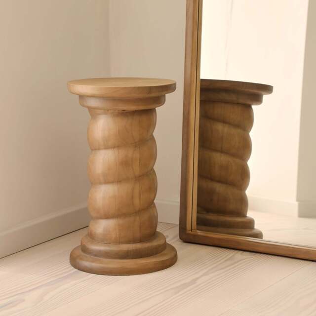 Cassia - Warm Wood Retro Side Table - image 1