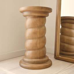 Cassia - Warm Wood Retro Side Table - thumbnail 3