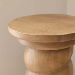 Cassia - Warm Wood Retro Side Table - thumbnail 2