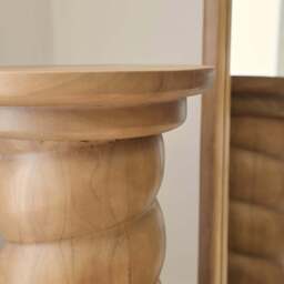 Cassia - Warm Wood Retro Side Table - thumbnail 6