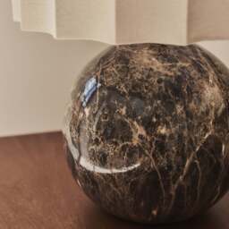 Caia - Dark Emperador Scallop Shade Table Lamp - thumbnail 5