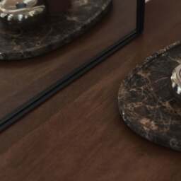 Aria - Black Metal Overmantle Wall Mirror 100cm x 70cm - thumbnail 4