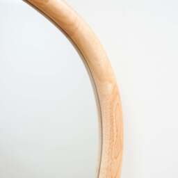 Aaliyah - Light Wood Irregular Wall Mirror 110cm x 80cm - thumbnail 2