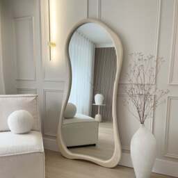 Arcurva - Large Full Length Concrete Irregular Mirror 170cm x 85cm - thumbnail 1