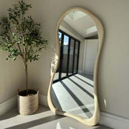 Arcurva - Large Full Length Concrete Irregular Mirror 170cm x 85cm - thumbnail 3