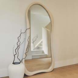 Arcurva - Large Full Length Concrete Irregular Mirror 170cm x 85cm - thumbnail 4