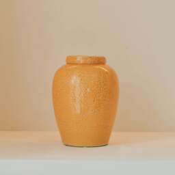 Portera - Ochre Gloss Ceramic Vase - thumbnail 3