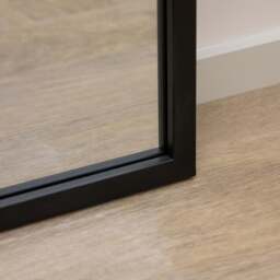 Camden - Black Industrial Full Length Metal Window Mirror 179cm x 119cm - thumbnail 5