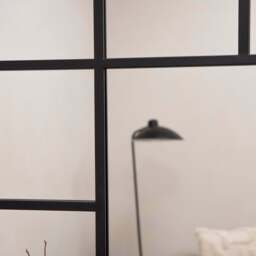 Camden - Black Industrial Full Length Metal Window Mirror 179cm x 119cm - thumbnail 4