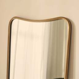 Louis - Gold Full Length Curved Metal Mirror 160cm x 60cm - thumbnail 6